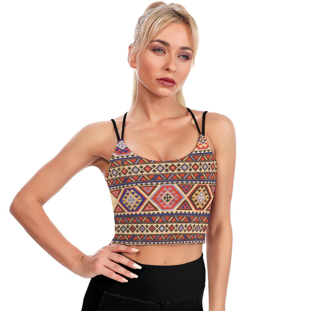 Cute Cropped Yoga Tops for Women - Roses