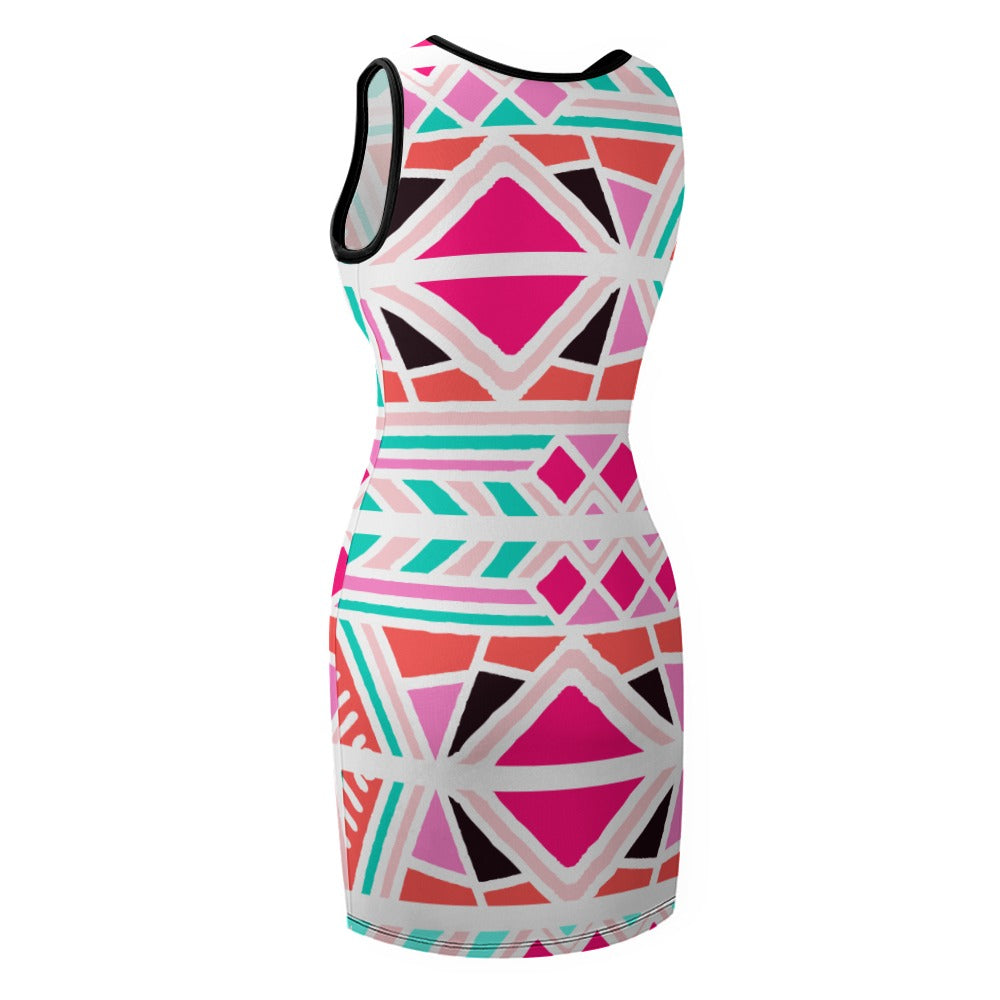 Temperament Slim Fit Sleeveless - Roses