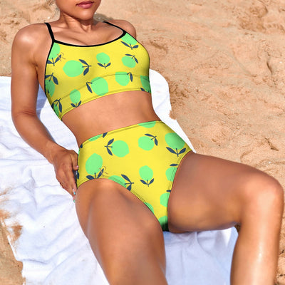 Bikini Swimwear peach - Roses