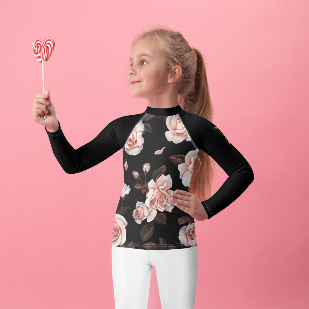 T-shirt de Compression pour Enfant - Roses