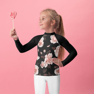 T-shirt de Compression pour Enfant - Roses