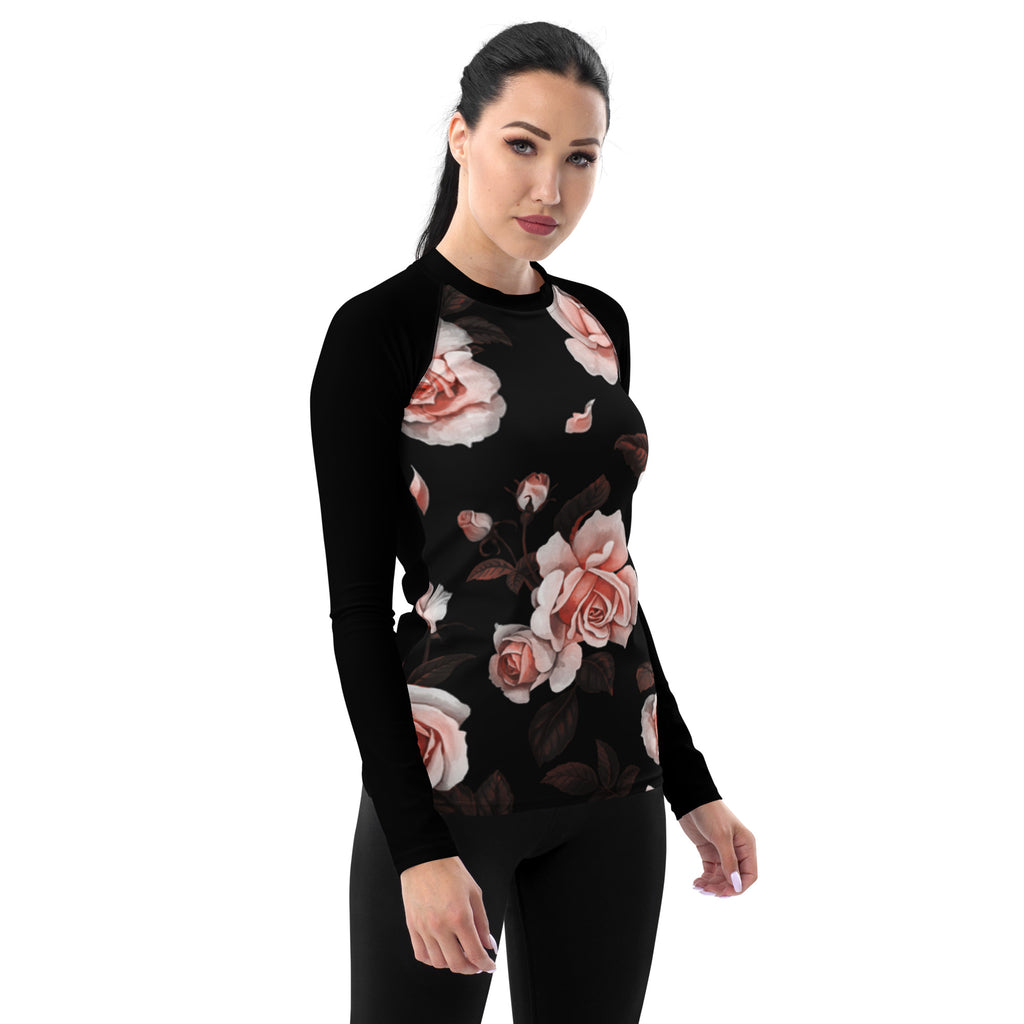 T-shirt de Compression pour Femme - Roses