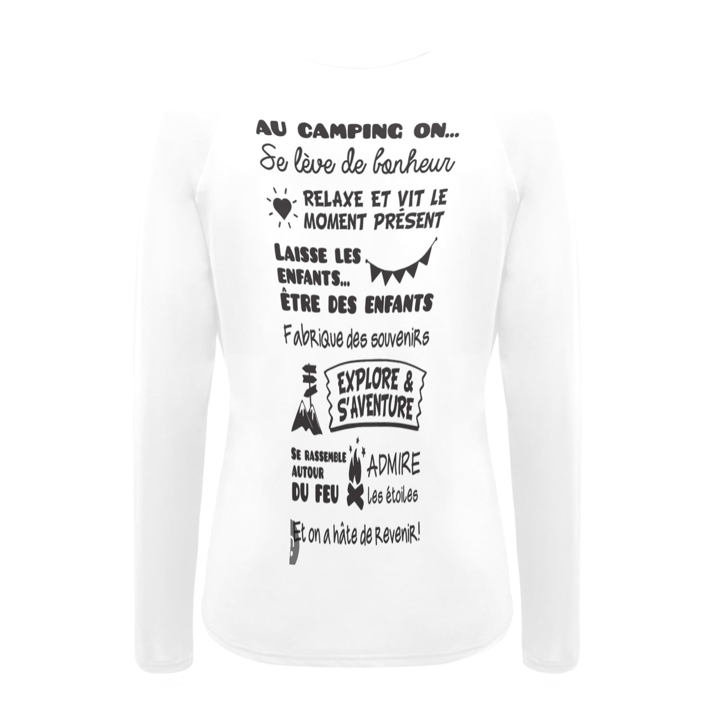 chandail uv camping 4 femme - Roses