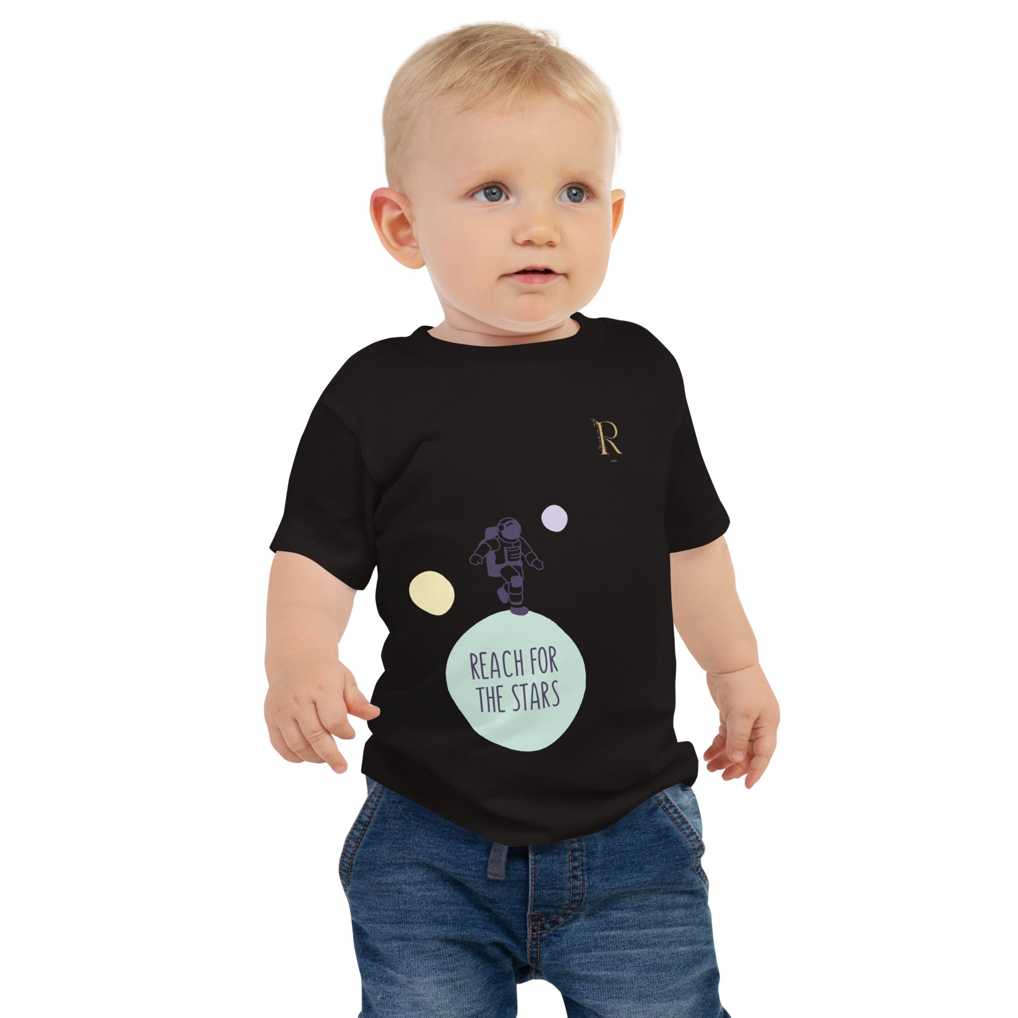 T-shirt à Manches Courtes en Jersey pour Bébé - Roses