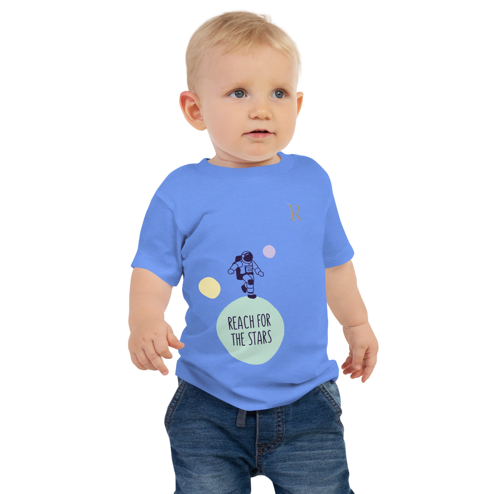 T-shirt à Manches Courtes en Jersey pour Bébé - Roses