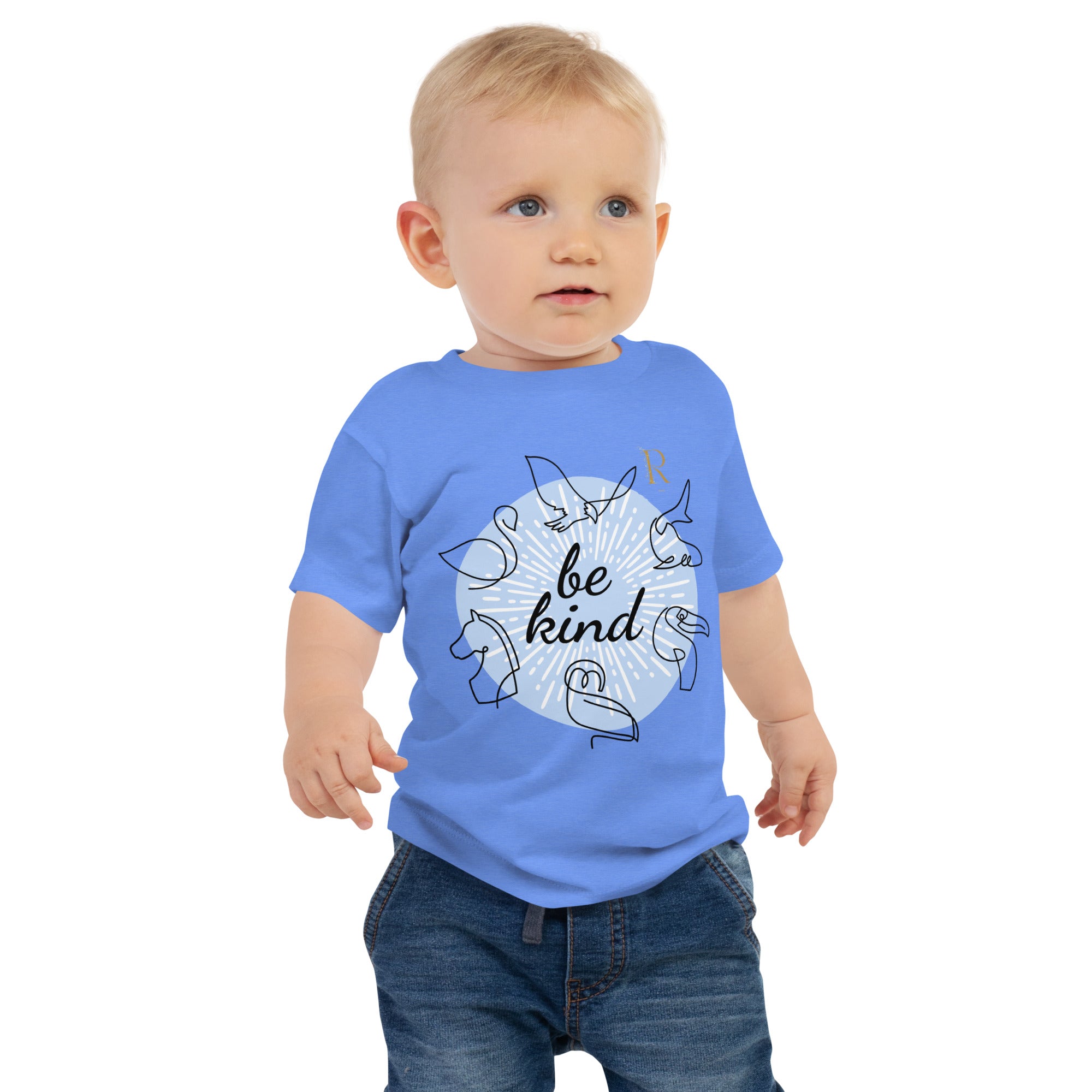 T-shirt à Manches Courtes en Jersey pour Bébé - Roses