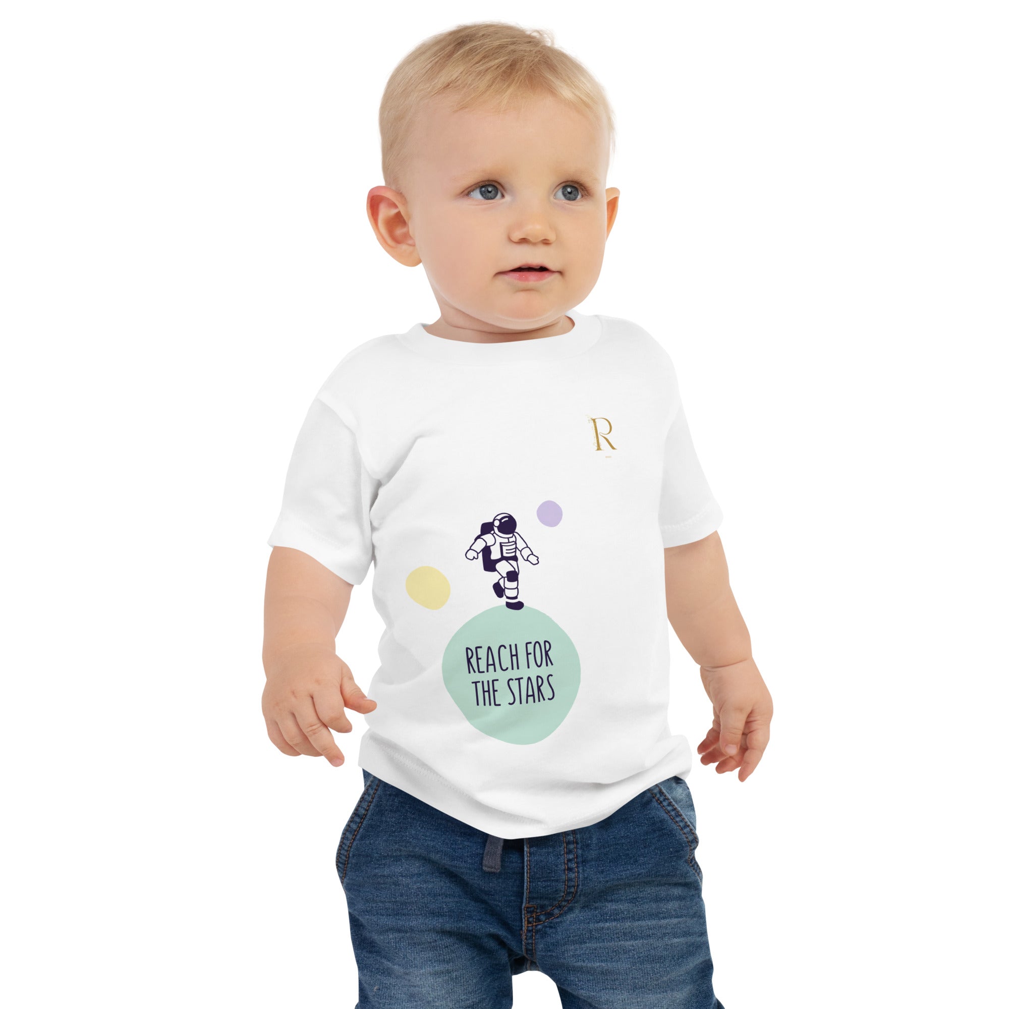 T-shirt à Manches Courtes en Jersey pour Bébé - Roses