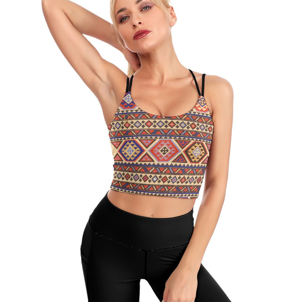 Cute Cropped Yoga Tops for Women - Roses