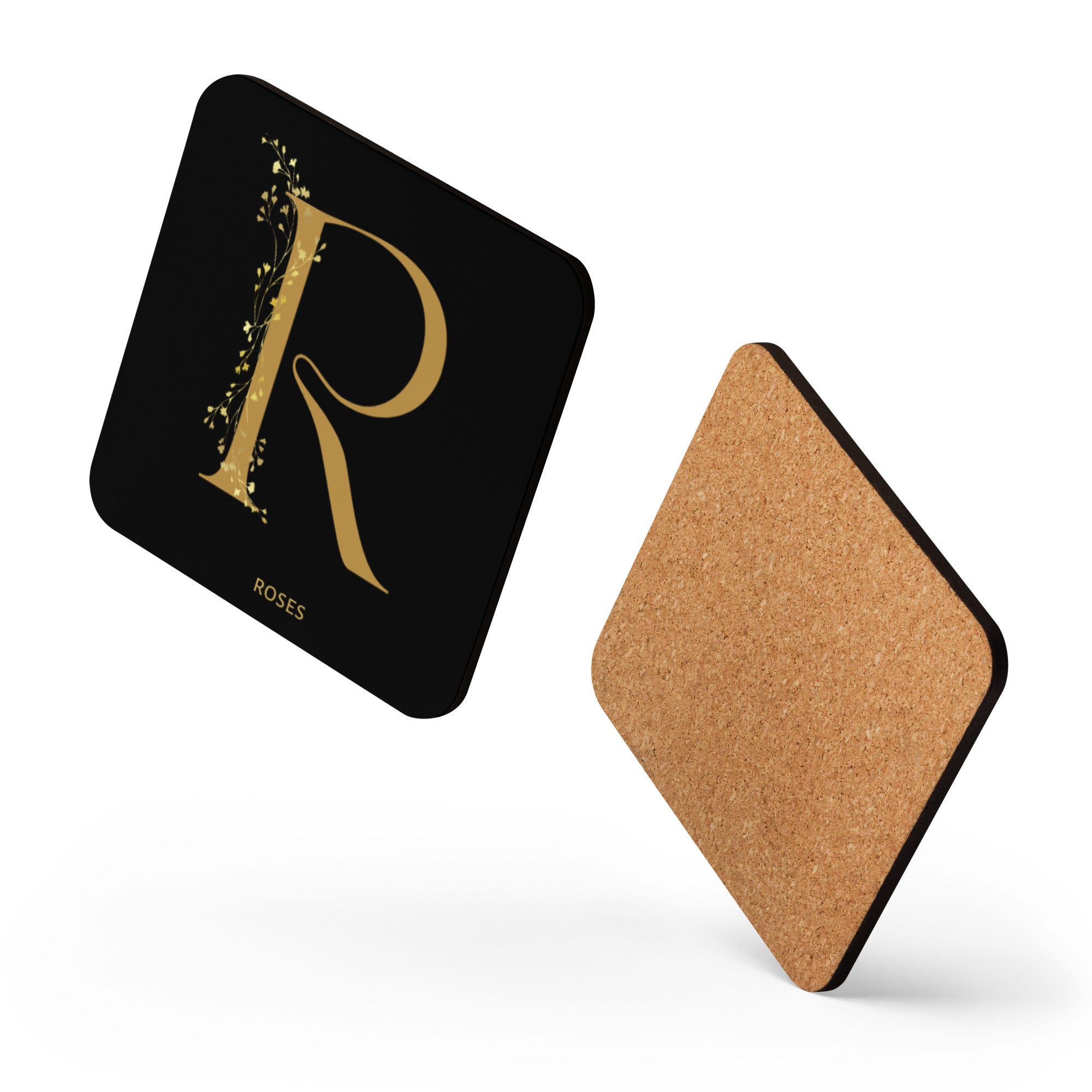 Sous-verres en liège - Roses
