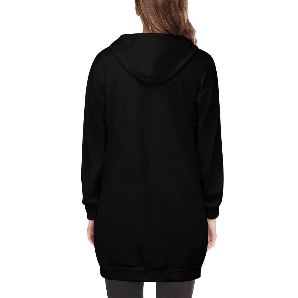 Women's full print long Hoodie - Roses