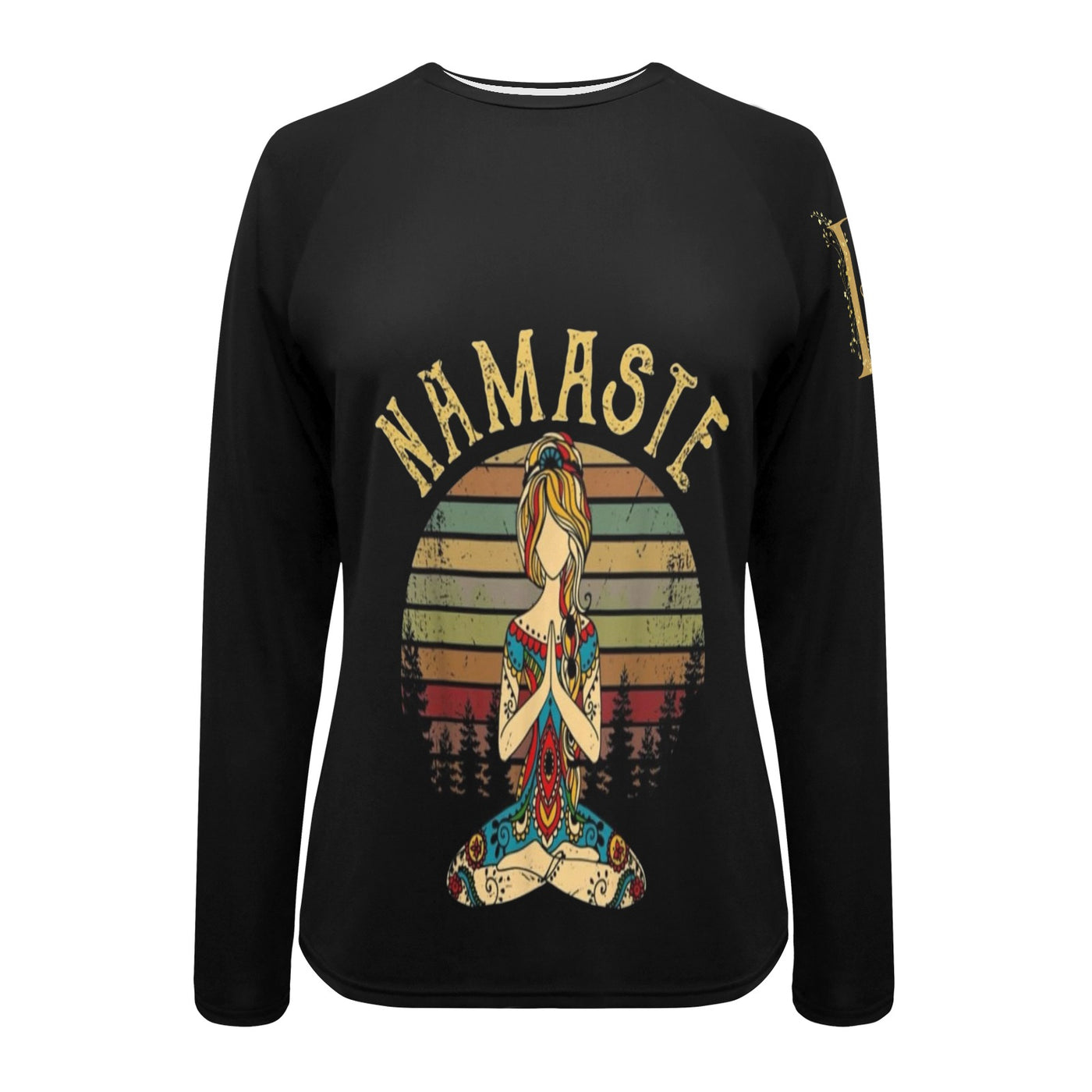 Women's Long Sleeve Swim Shirt UV - Roses