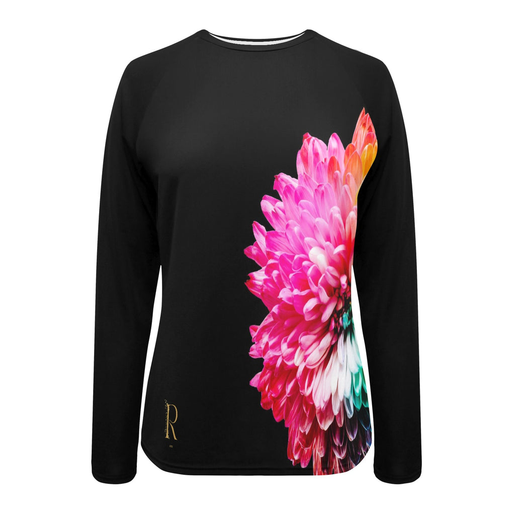 Chandail UV pour femme manche longue. - Roses