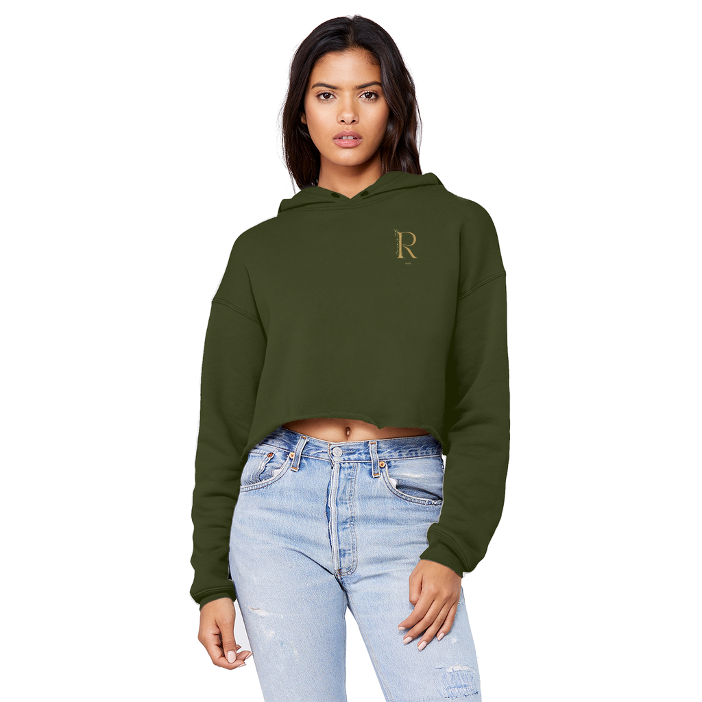 Croc-top Hoodie - Roses