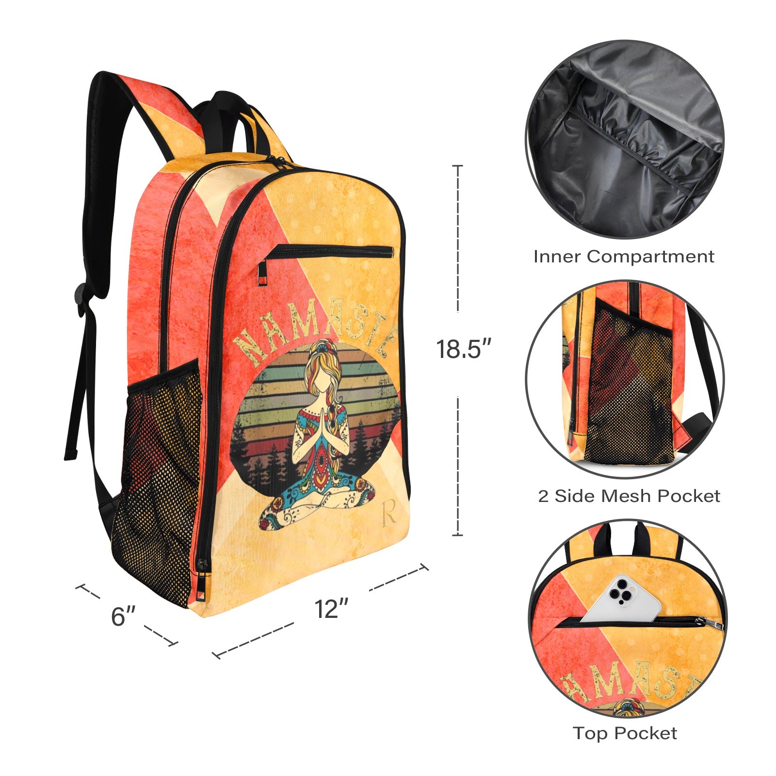 Leisure Sports Backpack namaste - Roses