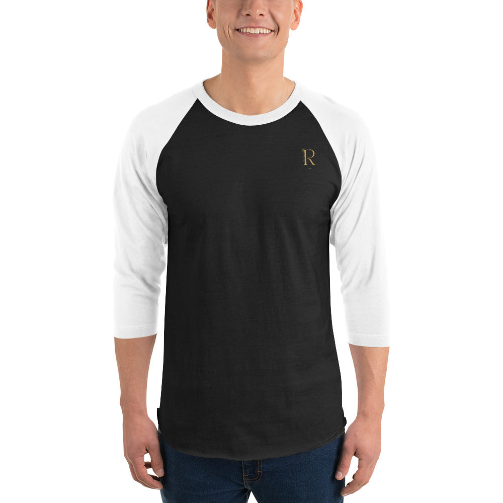 T-shirt à Manches Raglan 3/4 - Roses